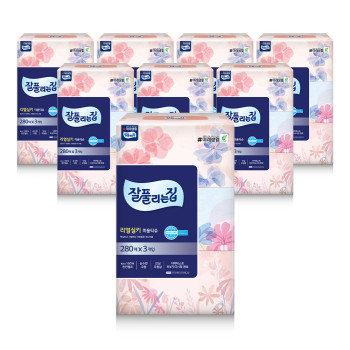 [잘풀리는집] 미용티슈 리얼실키 280매*3입 X 8개
