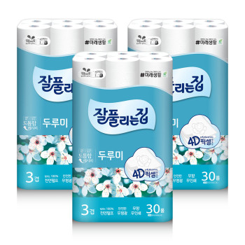 [잘풀리는집] 두루미 25m*30롤 X 3개