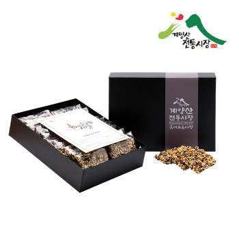[계양산][선물용][무료배송] 바삭 흑미 강정(3종) 15개 1상자/2상