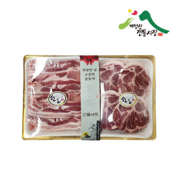 (농할) [계양산][우가돈] 국내산 1+등급 한돈세트 3kg(삼겹살1.5kg+목살1.5kg)