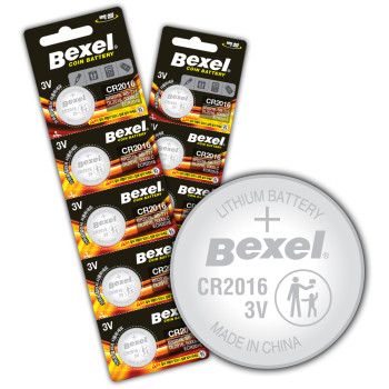 벡셀 CR2016 리튬 코인 전지 5개입