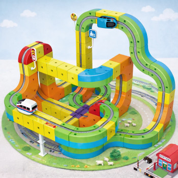 아오라 기차레일블럭 세트