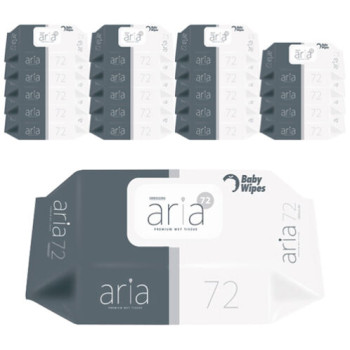 [아리아] 캡형_엠보싱 물티슈 72매*20팩 [두께 75gsm / 6단계 정수]