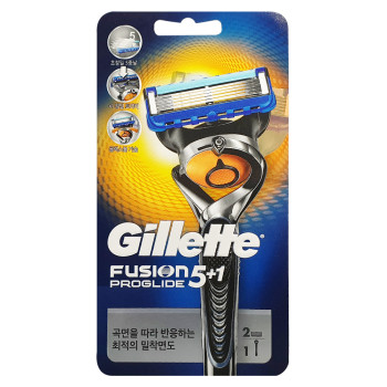질레트 프로글라이드 매뉴얼 면도기 2UP/면도날 4입 또는 8입