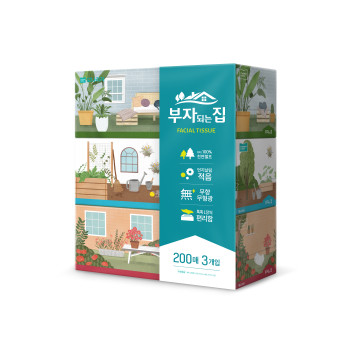 모니리자 부자되는집 FT 각티슈 200매/250매*6입 2중 택1