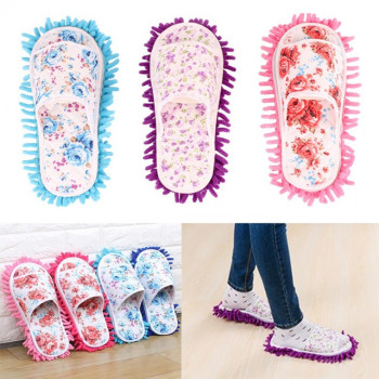 2+1 청소실내화 탈부착 극세사 집안 바닥 마루 청소 걸래 슬리퍼