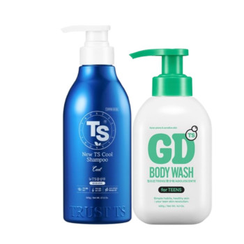 [TS샴푸] 뉴TS쿨샴푸 탈모증상완화 500g 1개+TS지디바디워시 400g 1개