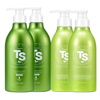 [TS샴푸] 프리미엄TS샴푸 탈모증상완화 750g 2개+프리미엄TS헤어트리트먼트 500g 2개