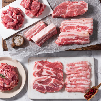 [농협안심한돈] 무항생제 삼겹 목살 1kg 용도별(500g*2팩)