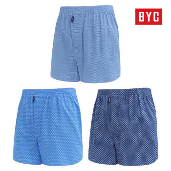 BYC 남성 순면 쿨 트렁크 3종 세트 박서 사각팬티 비와이씨