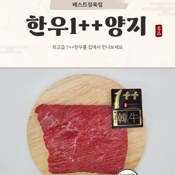 [수원베스트정육점]한우투뿔1++양지 300g/600g