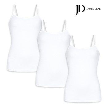 제임스딘 베이직 순면 코튼 끈런닝 3매 세트 순면100% 끈나시 여성런닝 제임스딘