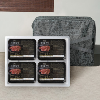 [훈장골] 갈비명가 양념 갈비 선물세트 1호 2kg(돼지왕구이4팩)