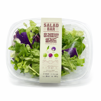 [농진사] 100% 국내산 유러피안 샐러드믹스 300g  손질채소 치커리 적양배추 양배추 라디치오 양상추 혼합