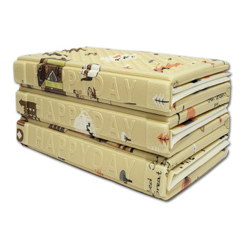 [해피데이] 국내산_코팅_3단 캠핑매트 런던_베이지 [중/대]