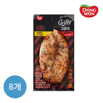 [동원] 그릴리 직화치킨닭가슴살 블랙페퍼 105g x 8개