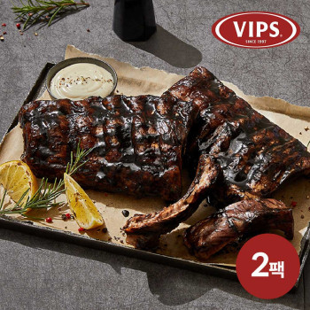 [빕스] 블랙바비큐폭립 500g 2팩