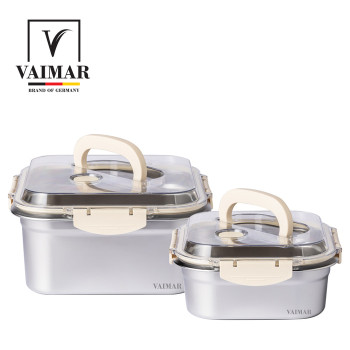 [독일 바이마르] 스텐 핸들형 보관용기 2종 (1.8리터+4리터)