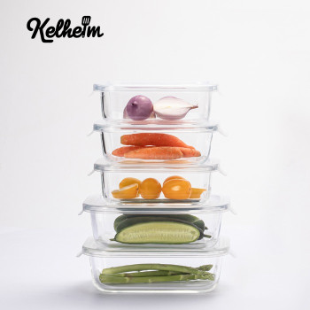 [켈하임] 아이 글라스 내열용기 세트 (직사각형 5종)