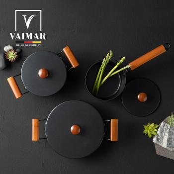 [독일 바이마르] 블랙빈 스텐 냄비 3종 (16편수 /18양수/24전골)