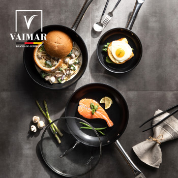 [바이마르] 네카르 올스텐 프라이팬 4종세트 (20에그팬+28프라이팬+28궁중팬+유리뚜껑)