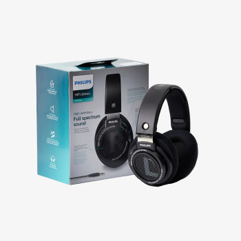 필립스 HiFi 스테레오 오픈형 오버이어 고해상도 입문용 유선 헤드셋 SHP9500