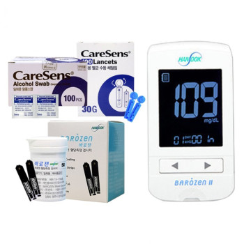 한독바로잰 혈당측정기+혈당지50매+침110개+솜100매