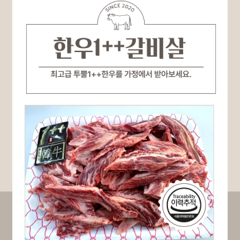 [수원베스트정육점]한우투뿔1++  갈비살300g