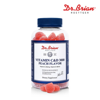 [닥터브라이언] 비타민C&D3000 복숭아맛 (100구미)
