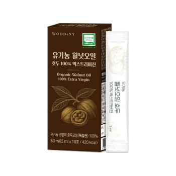 [우디니] 유기농 월넛오일 호두100% 엑스트라버진(5ml x 10포) 1+1세트