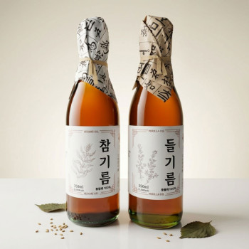 프리미엄 풍미가득 고소한 참기름/들기름 350ml 골라담기