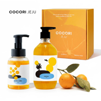 [COCORI JEJU] 코코리 제주 감귤 핸드워시 2종 (젤타입+거품형) 기프트