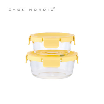 [AGK] 에어락 밀폐찬통  원형2조4P