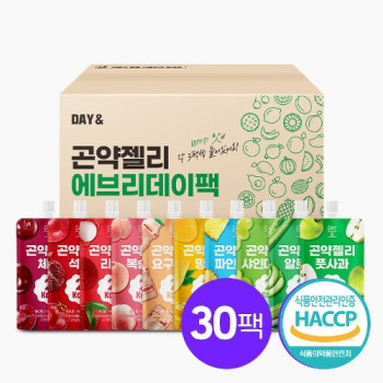 곤약젤리 에브리데이팩 10종 2kcal × 30개 포만감 다이어트 젤리