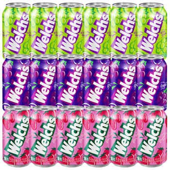 웰치스 355ml(청포도+포도+딸기) × 6개