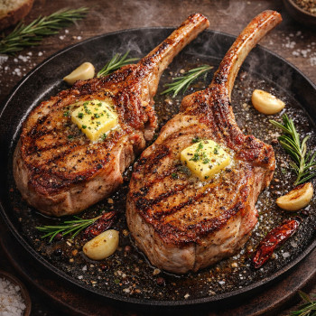 국내산 한돈 1+ 돈마호크 돼지고기 스테이크 뼈등심 가브리살 갈빗살 캠핑 베베큐 구이