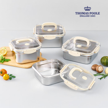 [영국 토마스풀] 푸드 스토리지 4종 세트(1.8L + 2.5L + 3.0L + 4.0L)