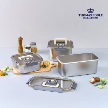 [영국 토마스풀] 304 푸드 컨테이너 3종 세트 (3.5L+5.5L+6.0L)