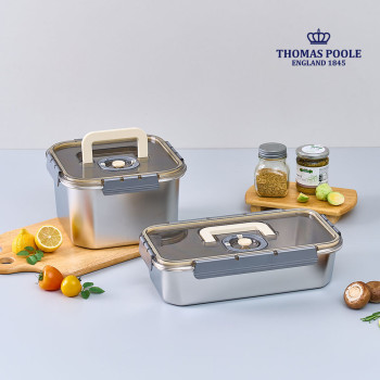 [영국 토마스풀] 304 푸드 컨테이너 2종 세트 (3.8L+5.5L)