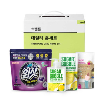 [트렌톤] 데일리홈 슈가버블 세탁&주방 4종
