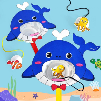 DIY 고래 죽방울 받기 놀이 만들기 키트 4인용