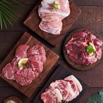 [고기의진리] 국내산 뒷고기 꼬들살+항정살+뽈살 3가지모듬전