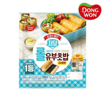 [동원] 저당 롤유부초밥 (고소) 254g x 4개