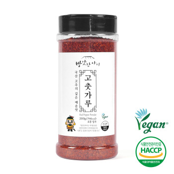 [딱! 7일 특가] [방앗간아이] HACCP 국산 비건고춧가루 200g (고운, 보통)