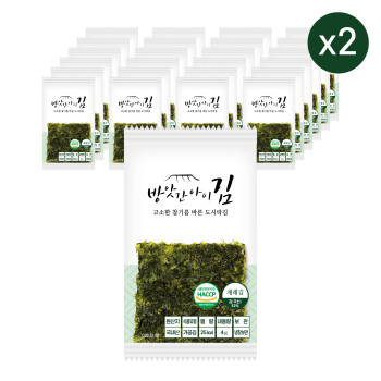 [방앗간아이] [24봉+24봉] 트레이없는 참기름 바른 고소한 도시락김