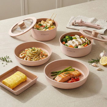 [슈톨츠 STOLTZ] 로제 매직 IH 쿡웨어 8P