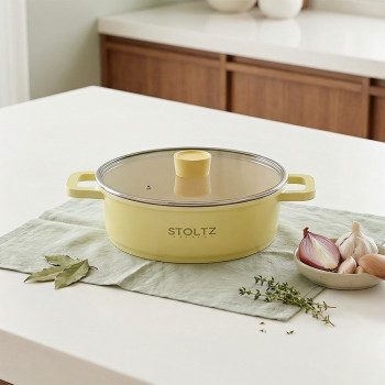 [슈톨츠 STOLTZ] 레몬머랭 IH 전골냄비 24cm