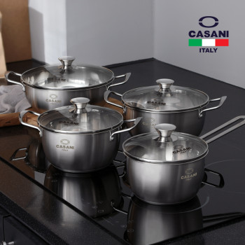 [까사니] 리베또 IH_냄비 4종(편수18㎝/양수20㎝/양수22cm/전골26㎝)