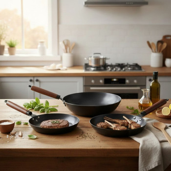 [아비스] 라르떼 무쇠 프라이팬 24cm+28cm궁중팬28cm 3종