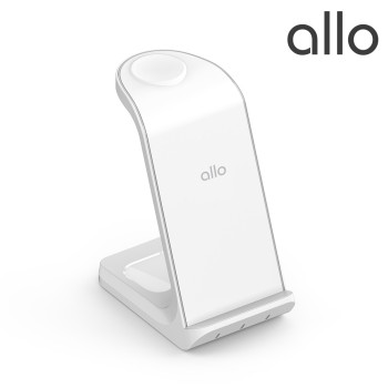 [알로코리아] 3IN1 갤럭시 애플 올인원 고속 무선 충전기 UC320WA